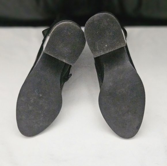 Jeffrey Campbell 100% Leather sz 5 US Clear Heel Sole Zipper Bootie Boots Shoe - Picture 13 of 15